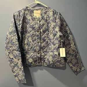 LUCKY BRAND Floral quilted jacket